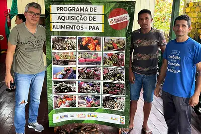 notícia: Com Emater, agricultores entregam alimentos para famílias vulneráveis de Afuá no Marajó