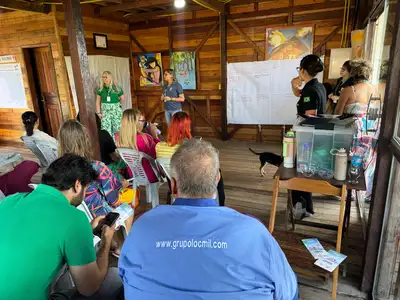 notícia: Oficina coletiva constrói Plano de Gestão do Monumento Natural Atalaia em Salinópolis