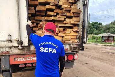 notícia: Sefa apreende componente de máquina pesada avaliado em meio milhão de Reais