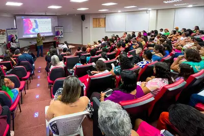 notícia: Secretaria de Estado da Mulher (Semu) realiza ações do PPA com projeto 'Vozes Femininas'
