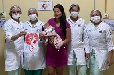 notícia: Hospital Público Geral de Castelo dos Sonhos usa placentografia em parto de bebê