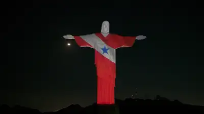 galeria: Cristo Redentor projeção 
