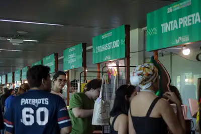 notícia: Beco do Artista valoriza inclusão e talentos na 28ª Feira Pan-Amazônica do Livro produções autorais que destaca
