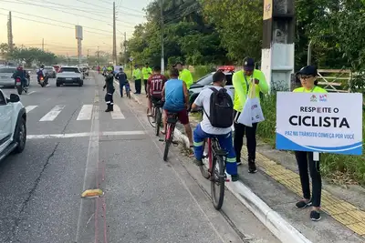 notícia: Detran realiza abordagens educativas em alusão ao Dia do Cicilista