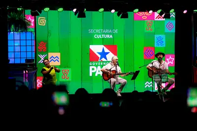 notícia: Quinto dia da 28ª Feira Pan-Amazônica do Livro é encerrado com show de Nilson Chaves e Allex Ribeiro