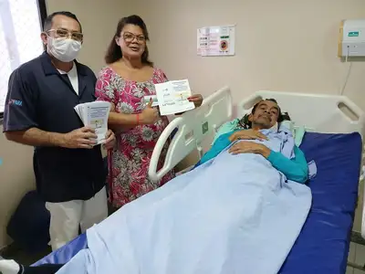 notícia: Hospital Jean Bitar distribui 'Guia Rápido para Acompanhantes sobre Lesão por Pressão'