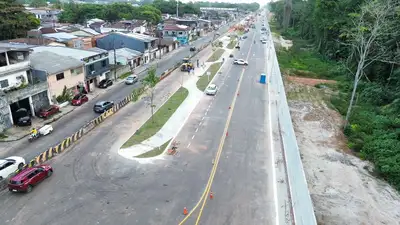 notícia: Trânsito é desviado na Rua da Marinha, a partir da Av. Augusto Montenegro para obras da nova via