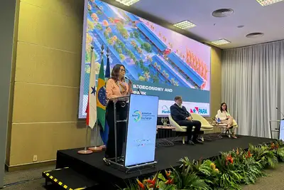 notícia: Estratégia estadual de fortalecimento da bioeconomia é apresentada em evento internacional de inovação