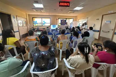 notícia: Campanha no Hospital Regional do Tapajós incentiva práticas seguras para o conforto de recém-nascidos
