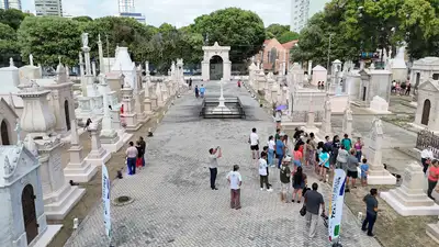notícia: Estado entrega a segunda etapa das obras de restauro do Parque Cemitério Soledade