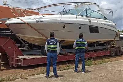 notícia: Sefa apreende prancha avaliada em R$ 550 mil em Cachoeira do Piriá