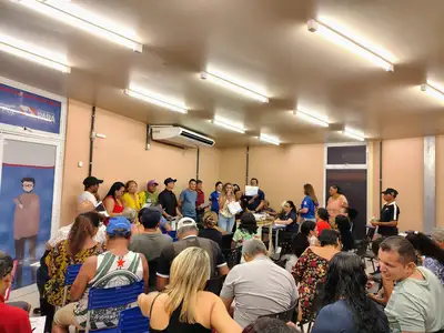 notícia: Eleição define comissão de moradores da Terra Firme para acompanhamento das obras de saneamento