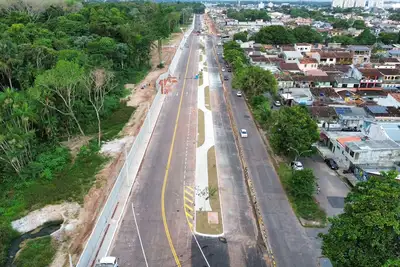 notícia: Trânsito recebe novo desvio para avanço das obras da Nova Rua da Marinha em Belém