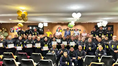 notícia: Detran entrega certificados a 49 guardas municipais de Belém 