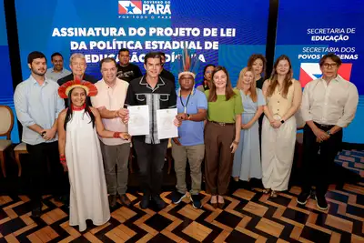 notícia: Projeto de Lei que institui a Política Estadual de Educação Escolar Indígena é assinado pelo Governo do Pará
