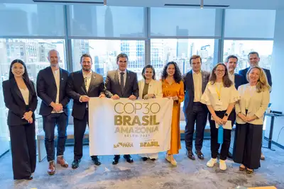 notícia: Em Nova Iorque, Helder Barbalho fortalece alianças pela bioeconomia e celebra estreia da “Casa TED” na COP30