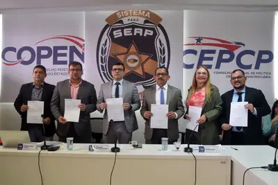 notícia: Novos membros do Conselho Penitenciário do Estado do Pará tomam posse na sede da Seap