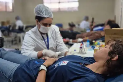 notícia: Hemopa realiza campanha de doação de sangue em parceria com escola de Ananindeua