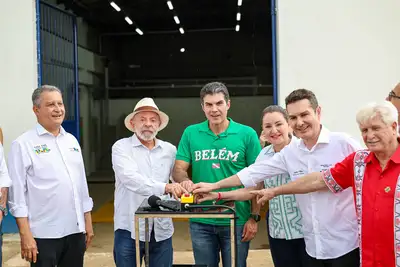 notícia: Governo do Pará entrega maior Estação de Tratamento de Esgoto da história do estado em Belém