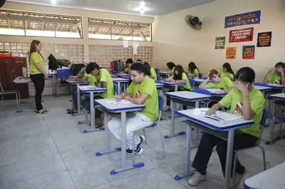 notícia: Estudantes da rede estadual realizam segundo simulado preparatório para o Saeb 2025