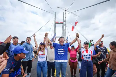 notícia: Governo do Pará entrega nova ponte estaiada entre Icoaraci e Outeiro, em Belém
