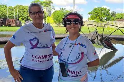 notícia: Hospital da Mulher do Pará realiza I Caminhada Outubro Rosa e reforça mensagem de prevenção