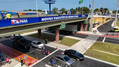 notícia: Viadutos entregues pelo Governo do Pará melhoram tráfego e valorizam bairros na Grande Belém