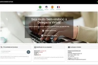 notícia: Governo do Pará lança Delegacia Virtual Multilíngue