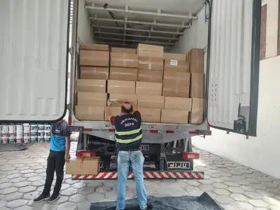 notícia: Sefa apreende 4,5 toneladas de camarão em Cachoeira do Piriá