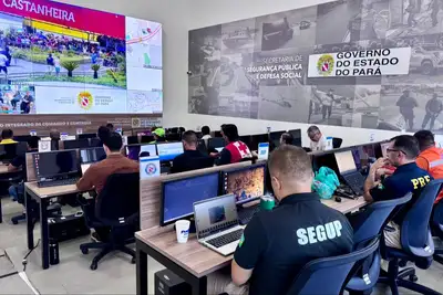 notícia: Primeiro dia da COP30 mobiliza dez mil agentes e mais de 700 viaturas do Sistema Estadual de Segurança Pública