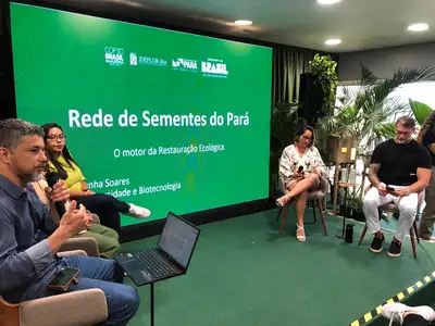 notícia: Ideflor-Bio apresenta projetos PROSAF e Rede de Sementes na COP30