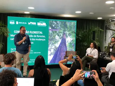 notícia: Concessões florestais do Pará se destacam na COP30 como modelo de estoque de carbono 