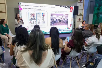 notícia: Cosanpa apresenta avanços da Política de Gênero em painel na Green Zone da COP 30