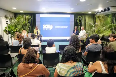 notícia: Pará reforça protagonismo ambiental nas escolas durante painel da COP30