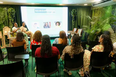 notícia: Educação antirracista e saberes quilombolas ganham protagonismo na COP30 com apresentação da Seirdh