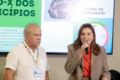 notícia: Vice-governadora Hana Ghassan visita estande do Sistema Tribunais de Contas na Green Zone da COP30