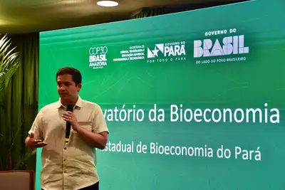notícia: SECTET apresenta Plataforma de Bioeconomia na Greenzone da COP30