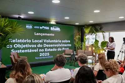 notícia: Pará lança 6° Relatório Local Voluntário 2025 e reafirma protagonismo na implementação dos ODS/ONU