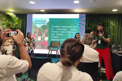notícia: Ideflor-Bio promove diálogo sobre restauração biocultural e cadeia de sementes florestais na COP30