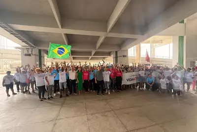 notícia: Mangueirão recebe abertura dos Jogos do Programa Vida Ativa com participação de mais de 600 idosos