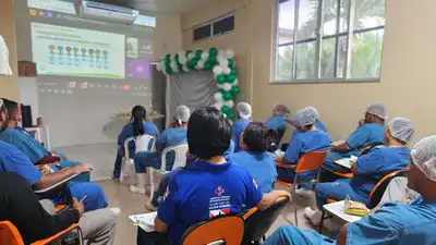 notícia: Com foco em segurança, ergonomia e inteligência emocional, unidades de saúde estaduais finalizam semana de bem-estar