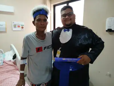 notícia: Quilombola festeja conquista inédita com tio internado no HJB