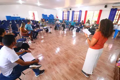 notícia: Almeirim recebe reunião para fortalecer gestão de unidades de conservação