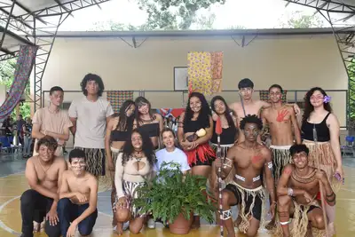 notícia: Sarau Lítero-Musical da Escola Técnica Dr. Celso Malcher celebra arte e consciência amazônica