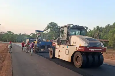 notícia: Reconstrução da PA-151 avança e impulsiona desenvolvimento no Baixo Tocantins