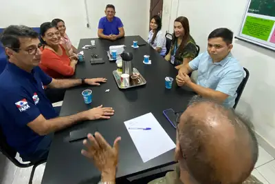 notícia: Obra de abastecimento de água em Alter do Chão avança para etapa final e recebe vistoria 