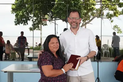 notícia: Capelania do CIIR promove acolhimento e bem-estar a usuários e famílias em edição alusiva ao Dia da Bíblia