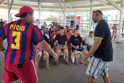 notícia: Teatro leva conscientização fiscal à Usina da Paz da Terra Firme