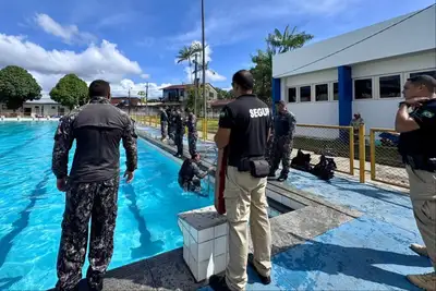 notícia: Segup realiza treinamento aquático para agentes que atuarão na base Fluvial Integrada Baixo Tocantins