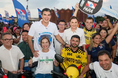 notícia: Governo do Pará entrega 20 motocicletas do programa Mototaxista Pai D’Égua em Barcarena